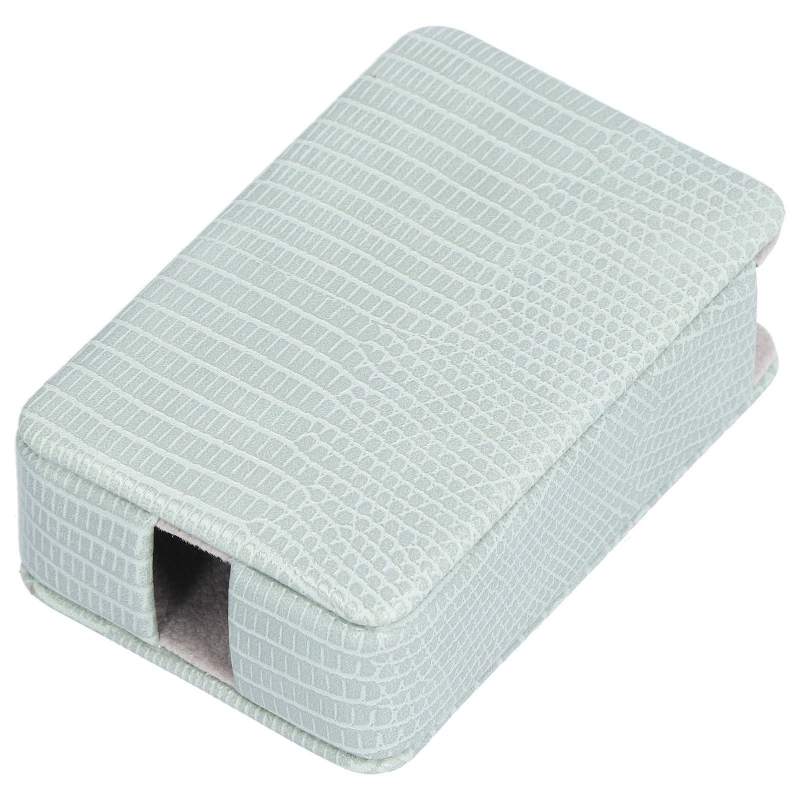 Cigarette Case Magnet Cigarette Box 20 Capacity Pressure Resistant PU Cigarette Case for MenGreen