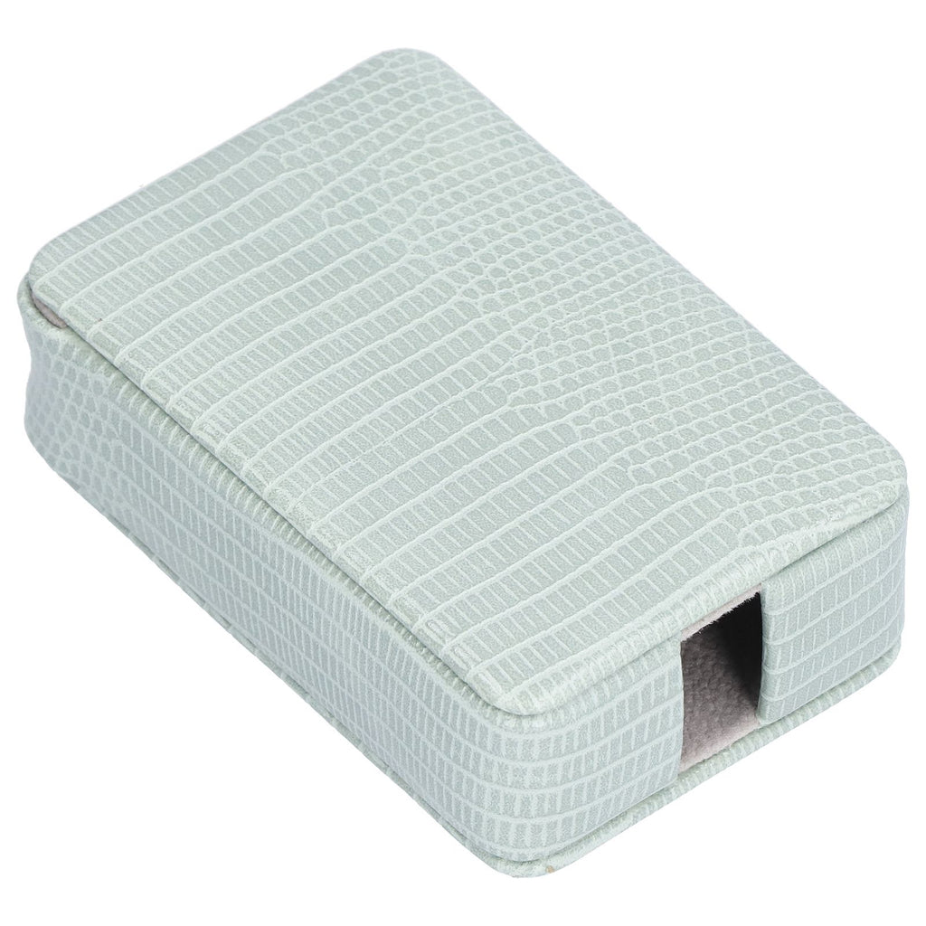 Cigarette Case Magnet Cigarette Box 20 Capacity Pressure Resistant PU Cigarette Case for MenGreen
