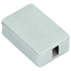 Cigarette Case Magnet Cigarette Box 20 Capacity Pressure Resistant PU Cigarette Case for MenGreen