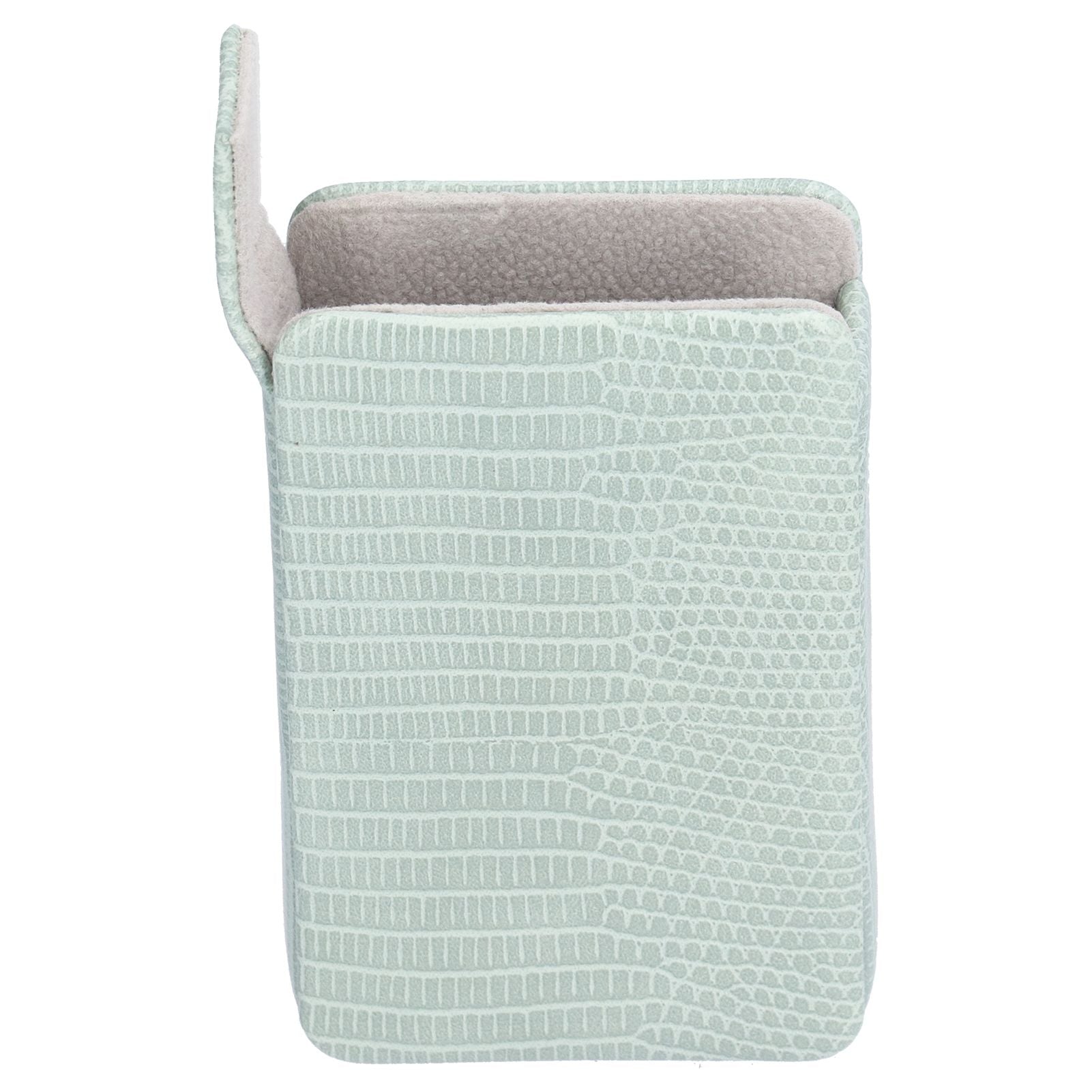Cigarette Case Magnet Cigarette Box 20 Capacity Pressure Resistant PU Cigarette Case for MenGreen