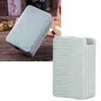 Cigarette Case Magnet Cigarette Box 20 Capacity Pressure Resistant PU Cigarette Case for MenGreen