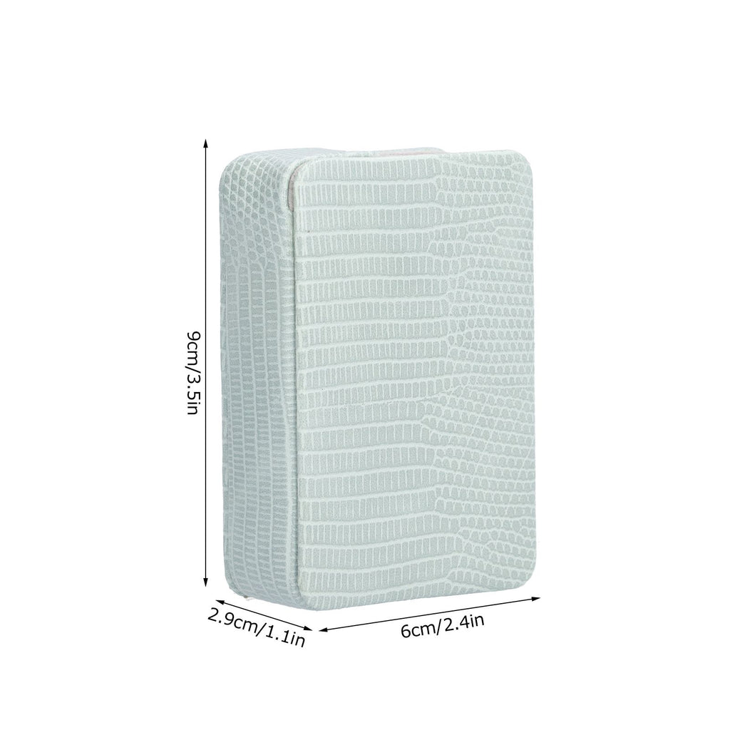 Cigarette Case Magnet Cigarette Box 20 Capacity Pressure Resistant PU Cigarette Case for MenGreen