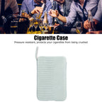 Cigarette Case Magnet Cigarette Box 20 Capacity Pressure Resistant PU Cigarette Case for MenGreen