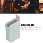 Cigarette Case Magnet Cigarette Box 20 Capacity Pressure Resistant PU Cigarette Case for MenGreen
