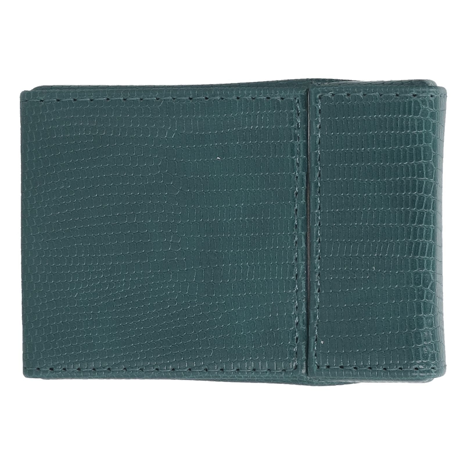 PU Cigarette Case Magnetic Cigarette Box Waterproof and Holds for 20 Cigarettes Lizard Pattern for MenGreen