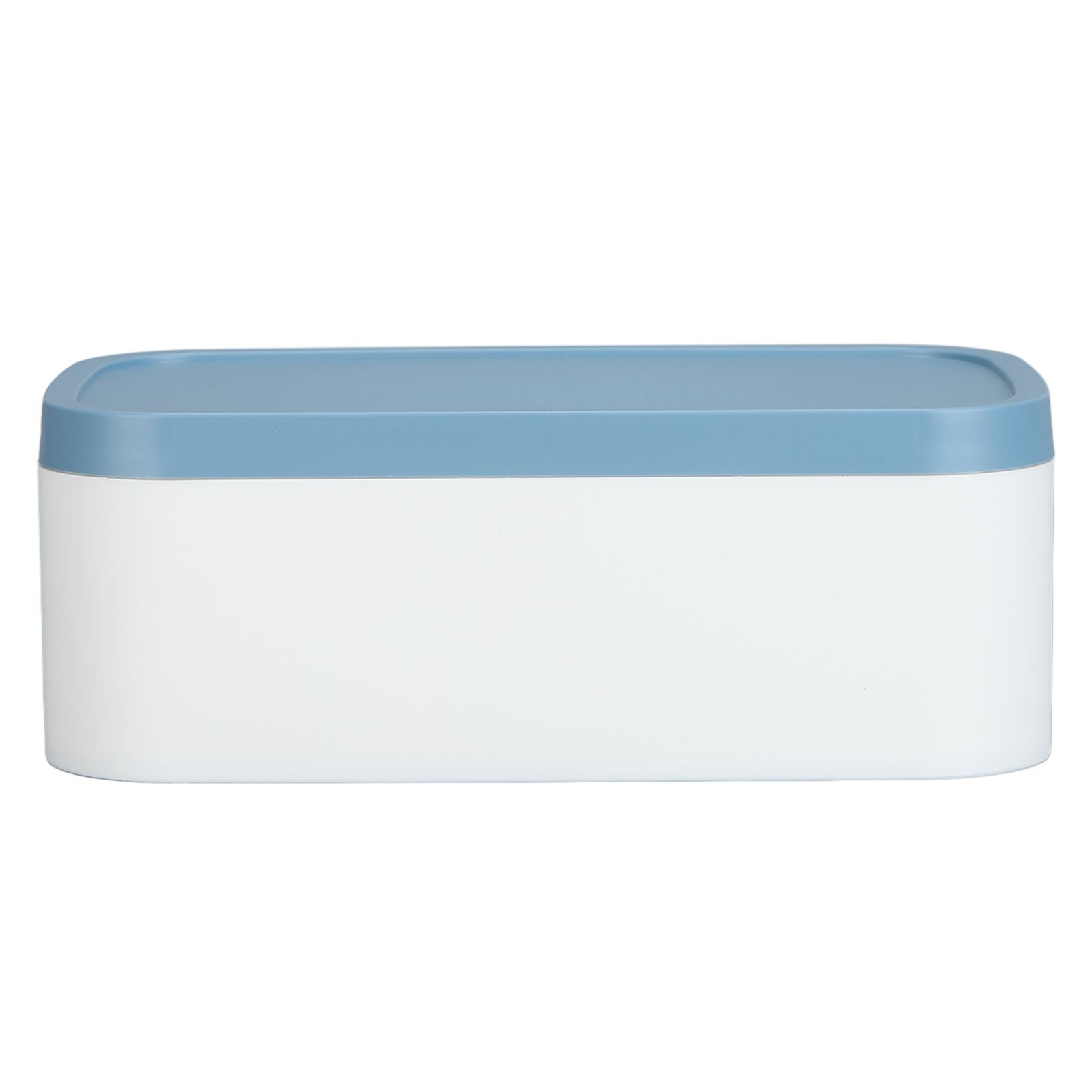Portable Storage Box Reusable Dustproof Mouth Muffle Face Cover Organizer High Capacity for Home SchoolBlue