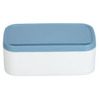 Portable Storage Box Reusable Dustproof Mouth Muffle Face Cover Organizer High Capacity for Home SchoolBlue