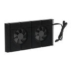 GK6 Dual PWM Fan VRAM Heatsink Adjustable Speed Backplane Memory Cooling Cooler for 3080 3070 Radiator0.5mm Pad 600