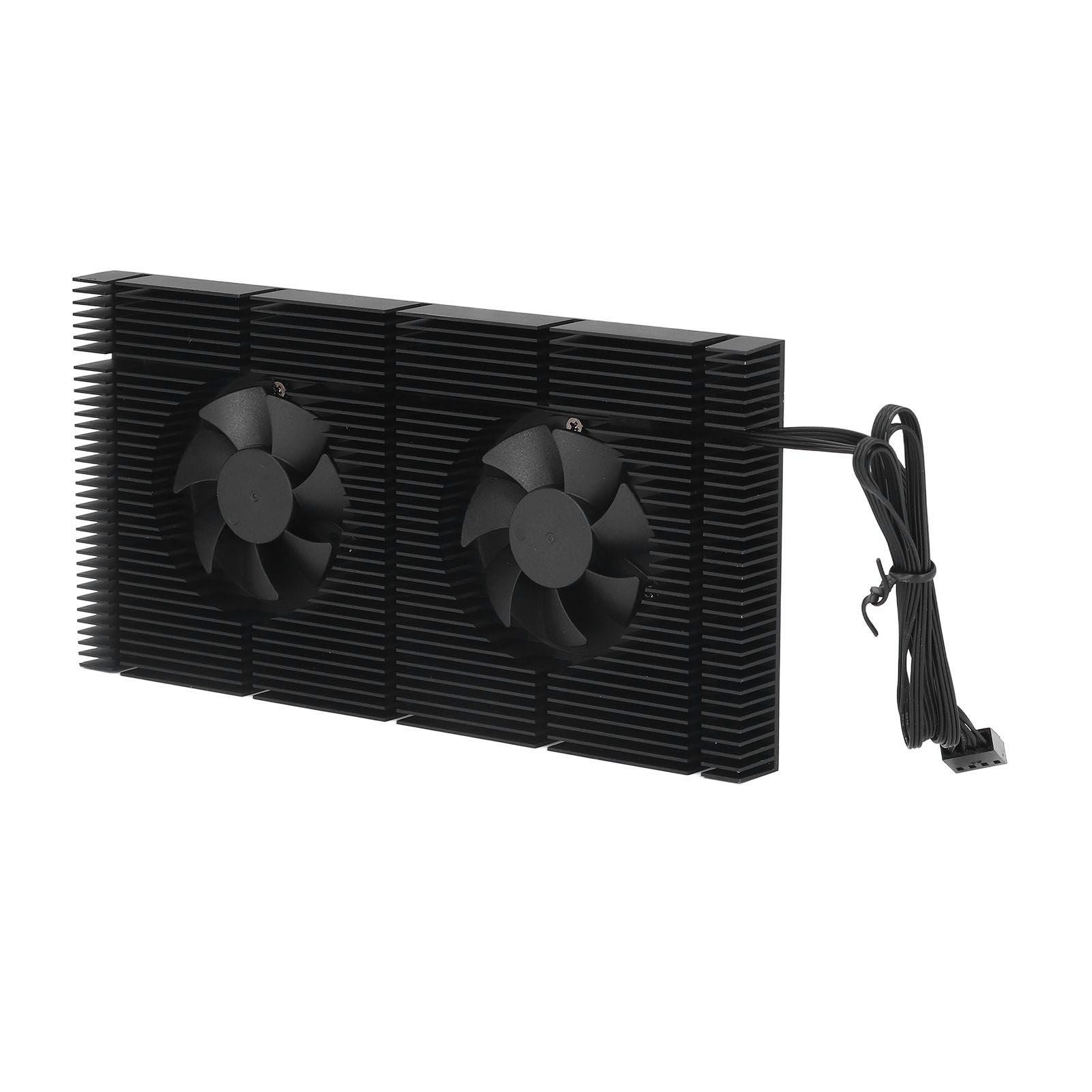 GK6 Dual PWM Fan VRAM Heatsink Adjustable Speed Backplane Memory Cooling Cooler for 3080 3070 Radiator0.5mm Pad 600