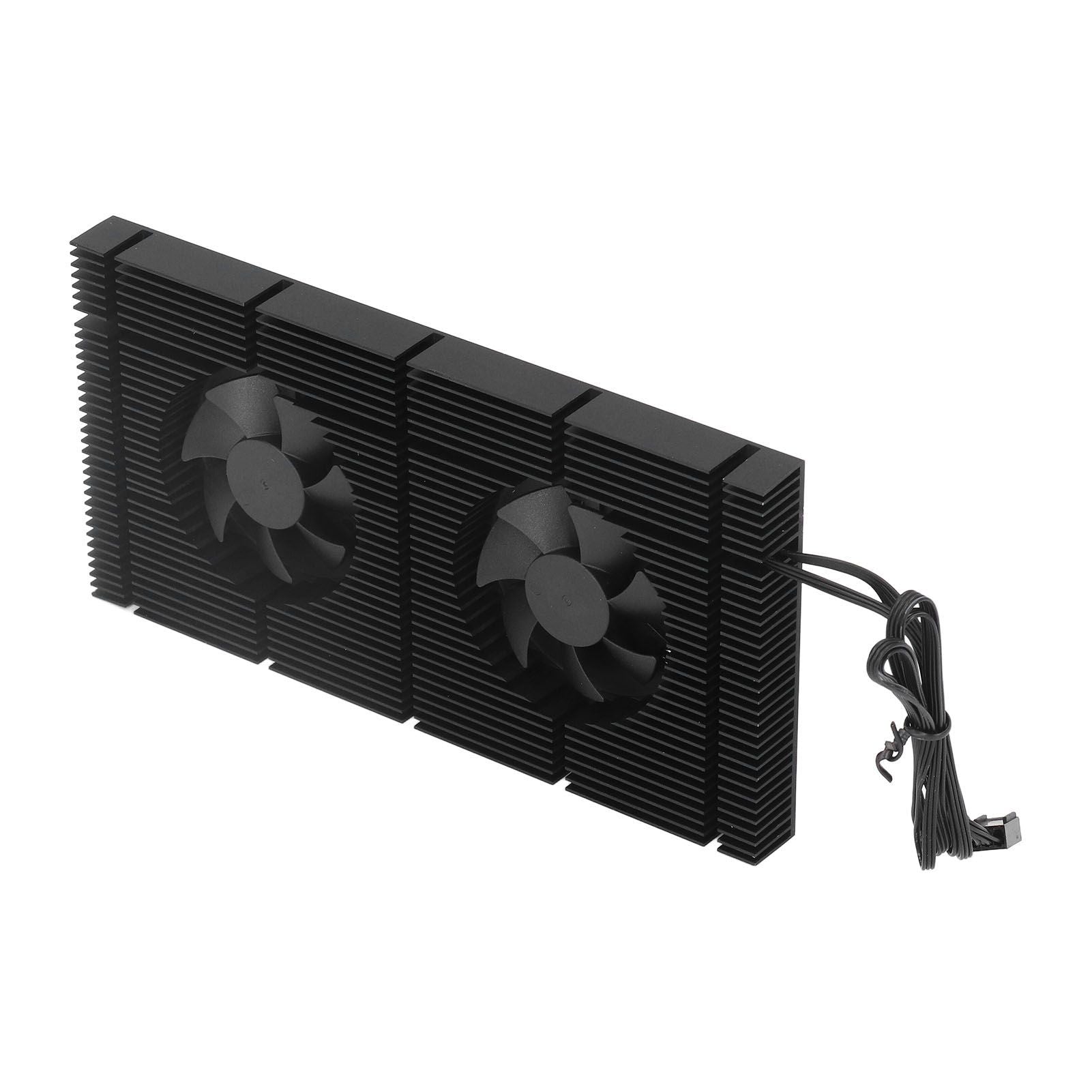 GK6 Dual PWM Fan VRAM Heatsink Adjustable Speed Backplane Memory Cooling Cooler for 3080 3070 Radiator0.5mm Pad 600