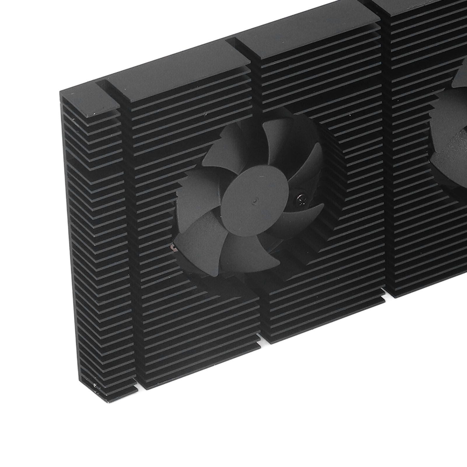GK6 Dual PWM Fan VRAM Heatsink Adjustable Speed Backplane Memory Cooling Cooler for 3080 3070 Radiator0.5mm Pad 600