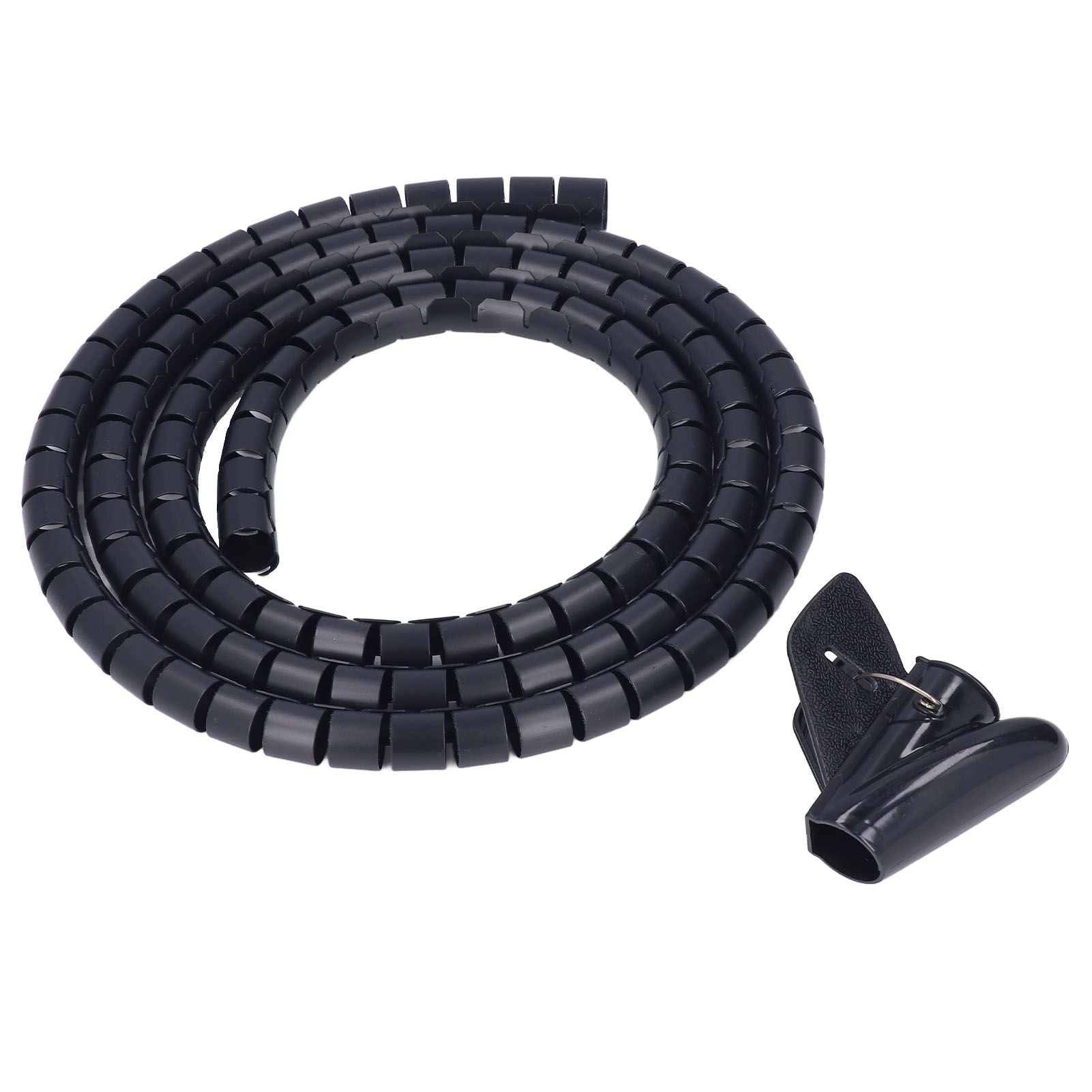 Spiral Cable Wrap Organizer Dia 20mm/0.79in Wire Winding Tube Cord Management System for Home Office TV DVD PC Cable2m/6.6ft