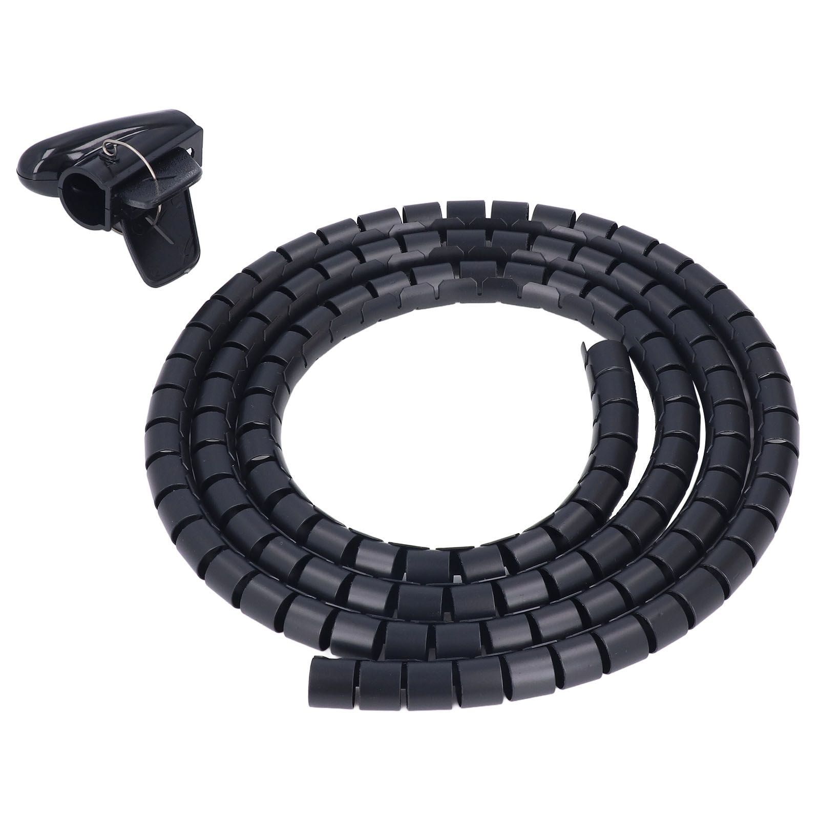 Spiral Cable Wrap Organizer Dia 20mm/0.79in Wire Winding Tube Cord Management System for Home Office TV DVD PC Cable2m/6.6ft