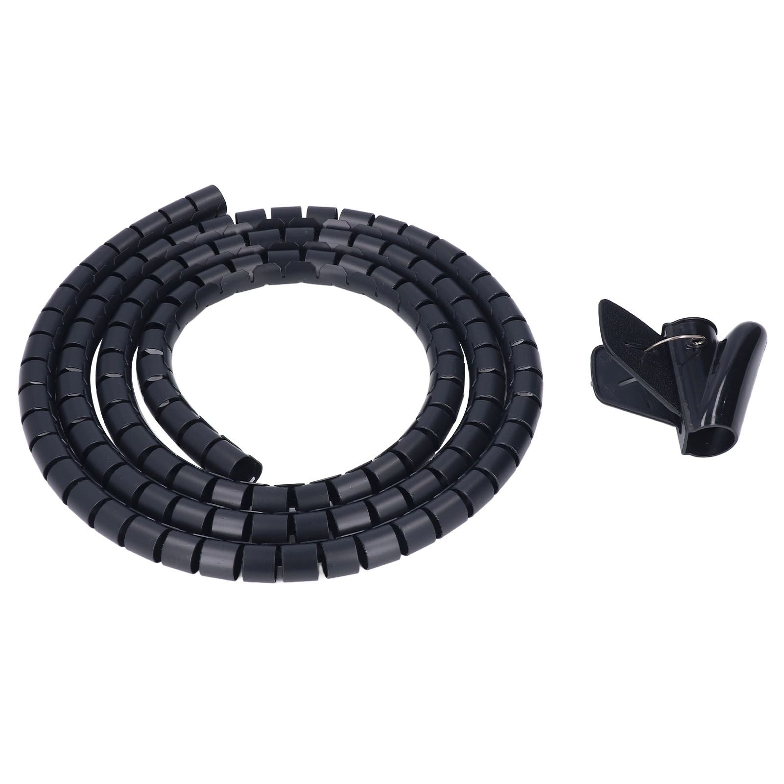Spiral Cable Wrap Organizer Dia 20mm/0.79in Wire Winding Tube Cord Management System for Home Office TV DVD PC Cable2m/6.6ft