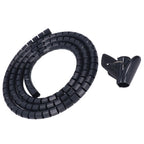 Spiral Cable Wrap Organizer Dia 20mm/0.79in Wire Winding Tube Cord Management System for Home Office TV DVD PC Cable2m/6.6ft