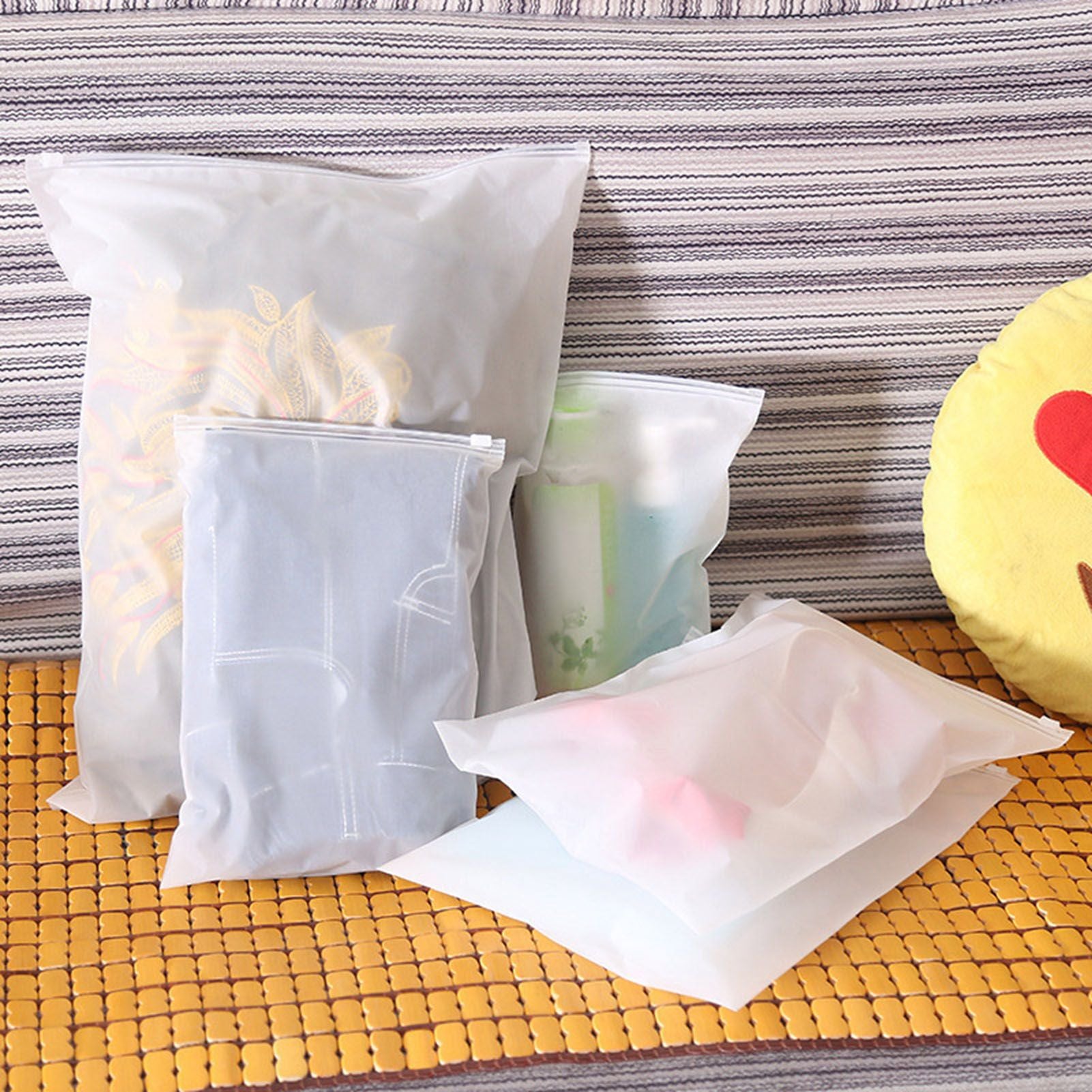 Double Matte Sealing Bag Environmental EVA Translucent Bag Valve Bag for Winter Clothing PillowXS 10x15cm