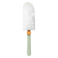 Hand Duster Electrostatic Adsorption Washable Replaceable Cleaning Fibers Telescopic Duster for Floor Desk CleaningGreen