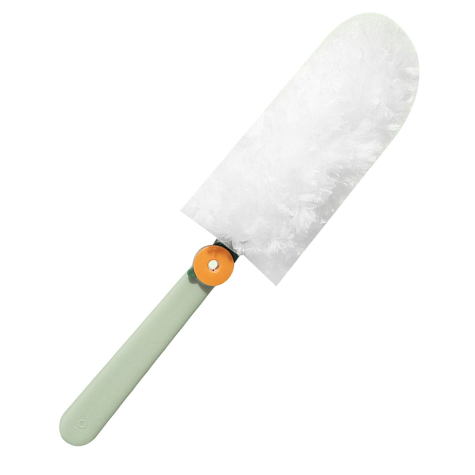 Hand Duster Electrostatic Adsorption Washable Replaceable Cleaning Fibers Telescopic Duster for Floor Desk CleaningGreen