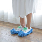 5PCS Mop Slippers Chenille Soft Strong Water Absorption Dust Removing Mop Shoe Cover for Home
