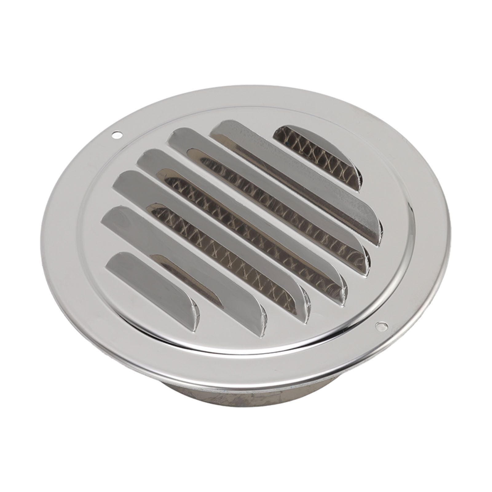 Air Ventilation Cover 304 Stainless Steel Round Exhaust Duct Grill Cap for Kitchen and Bathroom 100mm / 3.9in