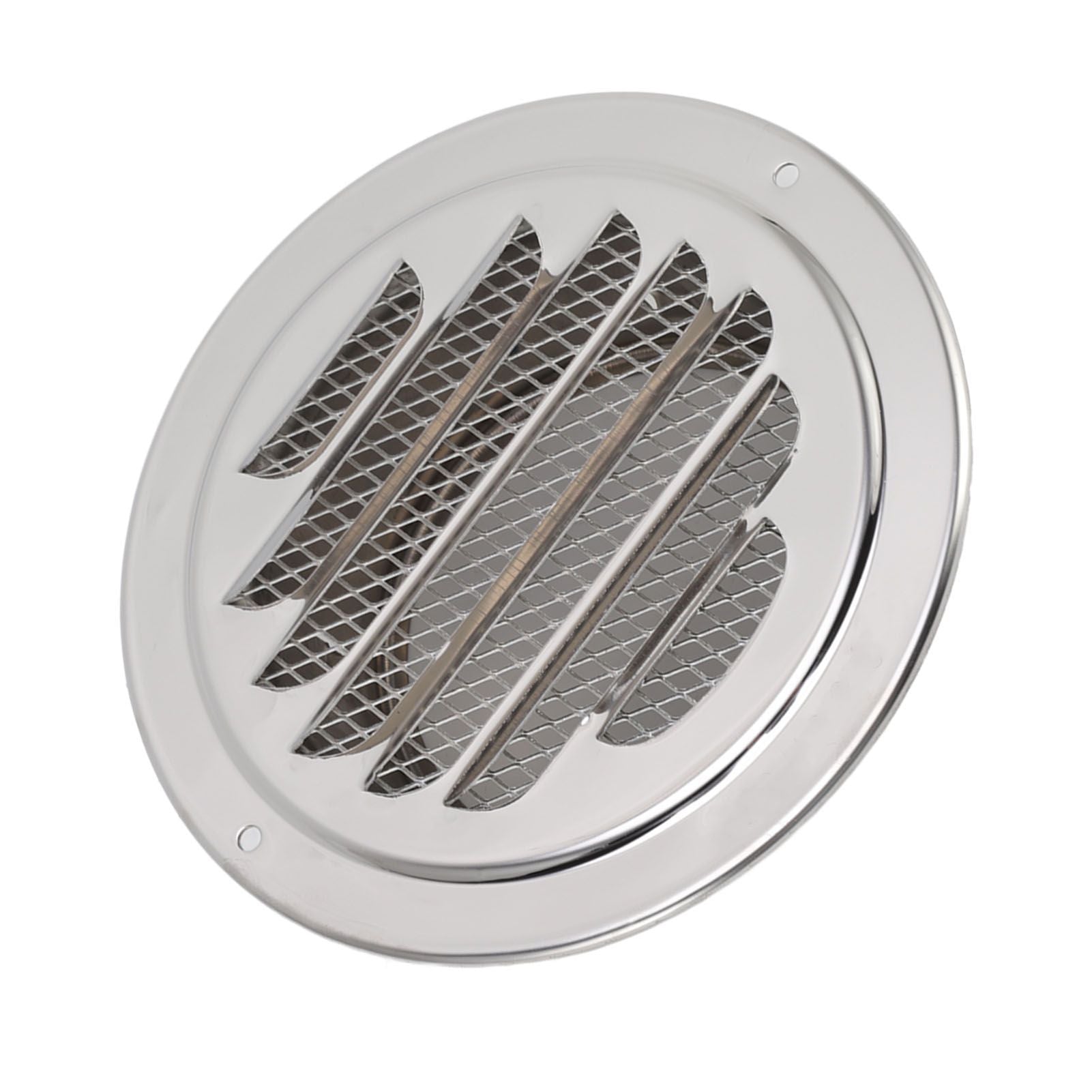 Air Ventilation Cover 304 Stainless Steel Round Exhaust Duct Grill Cap for Kitchen and Bathroom 100mm / 3.9in
