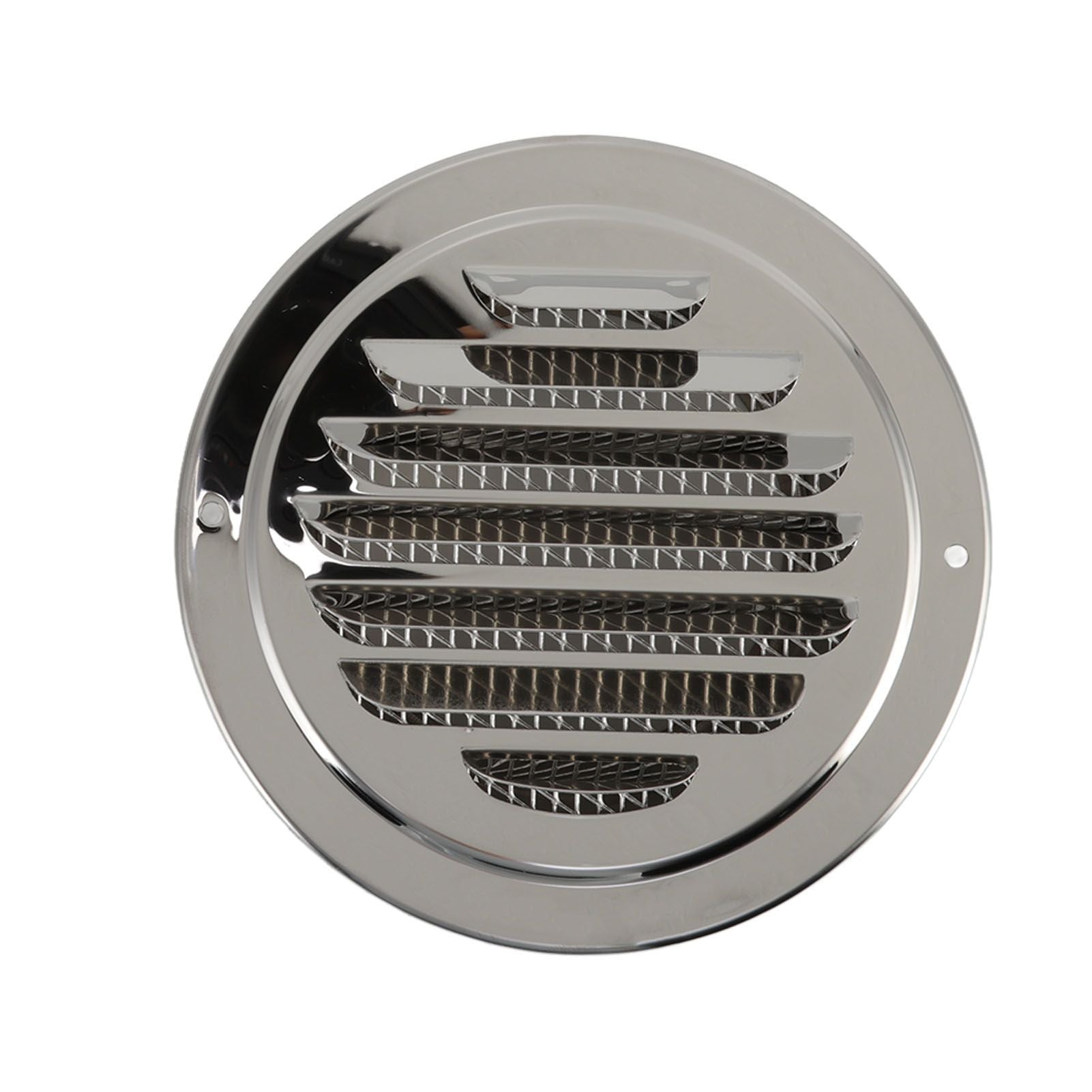 Air Ventilation Cover 304 Stainless Steel Round Exhaust Duct Grill Cap for Kitchen and Bathroom 120mm / 4.7in
