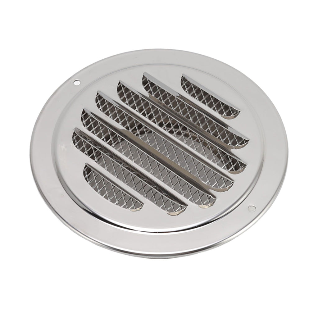 Air Ventilation Cover 304 Stainless Steel Round Exhaust Duct Grill Cap for Kitchen and Bathroom 120mm / 4.7in