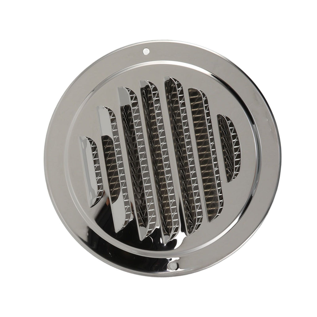 Air Ventilation Cover 304 Stainless Steel Round Exhaust Duct Grill Cap for Kitchen and Bathroom 120mm / 4.7in