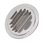 Air Ventilation Cover 304 Stainless Steel Round Exhaust Duct Grill Cap for Kitchen and Bathroom 120mm / 4.7in