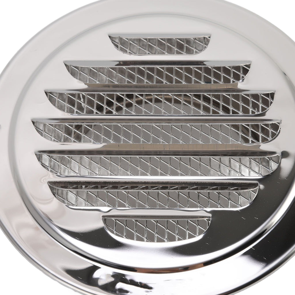 Air Ventilation Cover 304 Stainless Steel Round Exhaust Duct Grill Cap for Kitchen and Bathroom 120mm / 4.7in