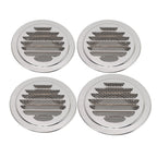 Air Ventilation Cover 304 Stainless Steel Round Exhaust Duct Grill Cap for Kitchen and Bathroom 150mm / 5.9in