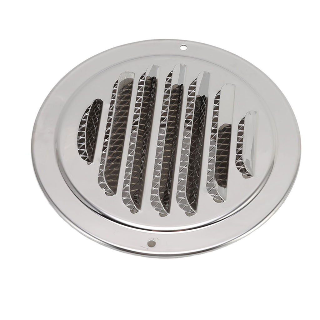 Air Ventilation Cover 304 Stainless Steel Round Exhaust Duct Grill Cap for Kitchen and Bathroom 150mm / 5.9in