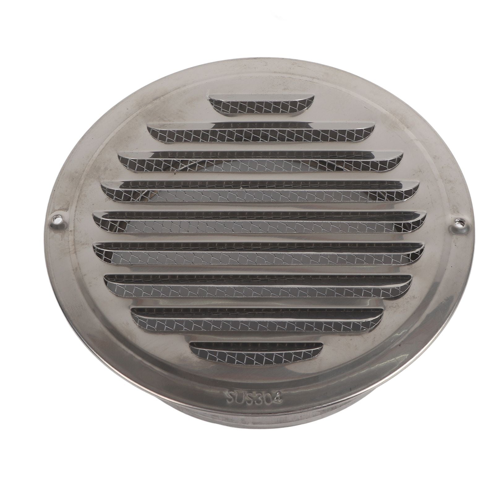 Air Ventilation Cover 304 Stainless Steel Round Exhaust Duct Grill Cap for Kitchen and Bathroom 160mm / 6.3in