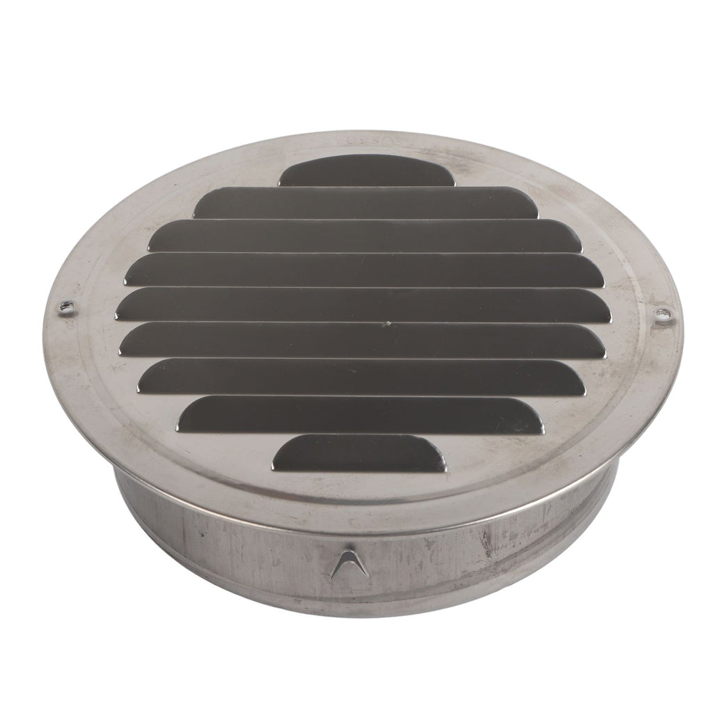 Air Ventilation Cover 304 Stainless Steel Round Exhaust Duct Grill Cap for Kitchen and Bathroom 160mm / 6.3in