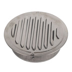 Air Ventilation Cover 304 Stainless Steel Round Exhaust Duct Grill Cap for Kitchen and Bathroom 160mm / 6.3in