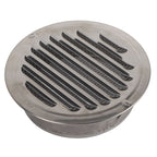 Air Ventilation Cover 304 Stainless Steel Round Exhaust Duct Grill Cap for Kitchen and Bathroom 160mm / 6.3in