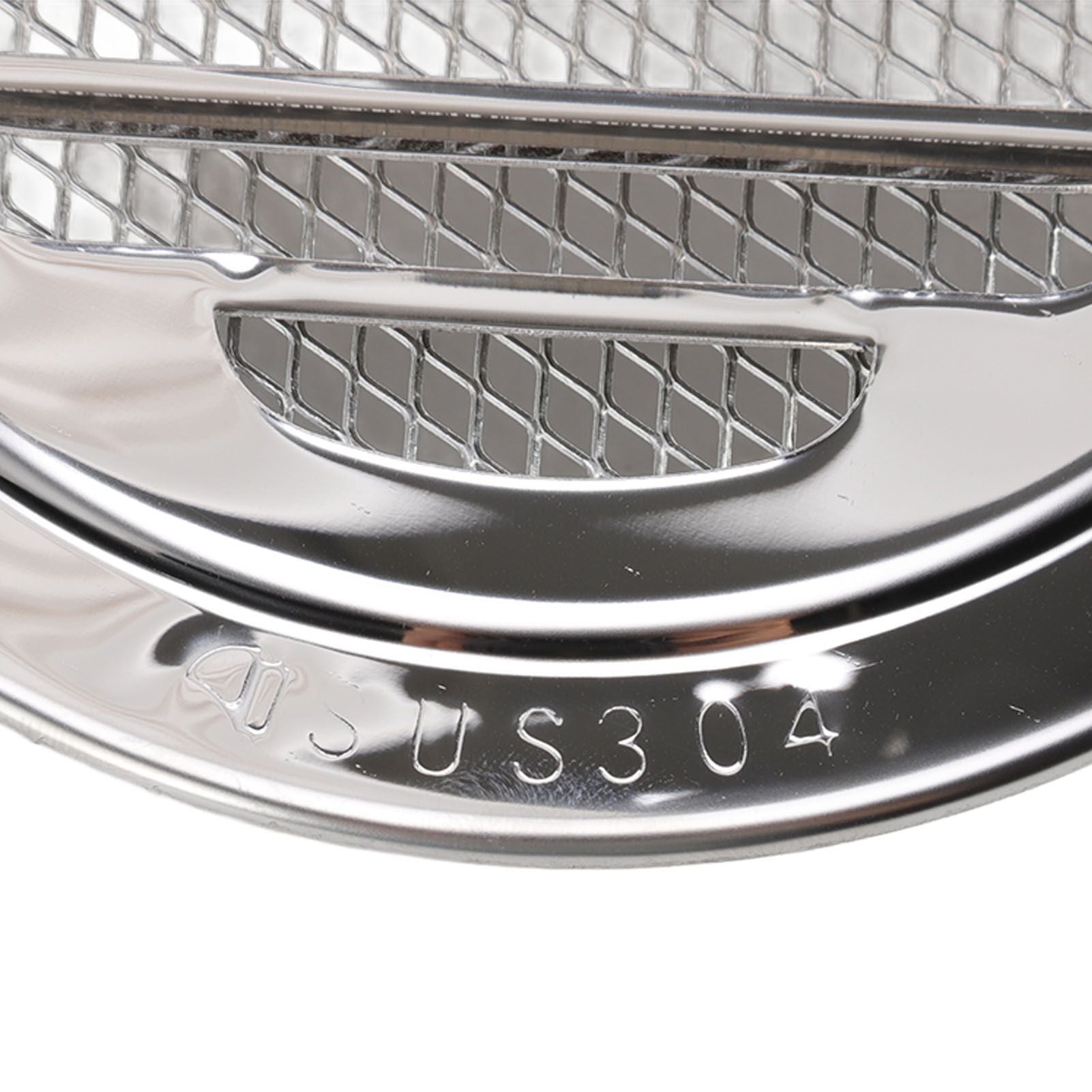Air Ventilation Cover 304 Stainless Steel Round Exhaust Duct Grill Cap for Kitchen and Bathroom 160mm / 6.3in