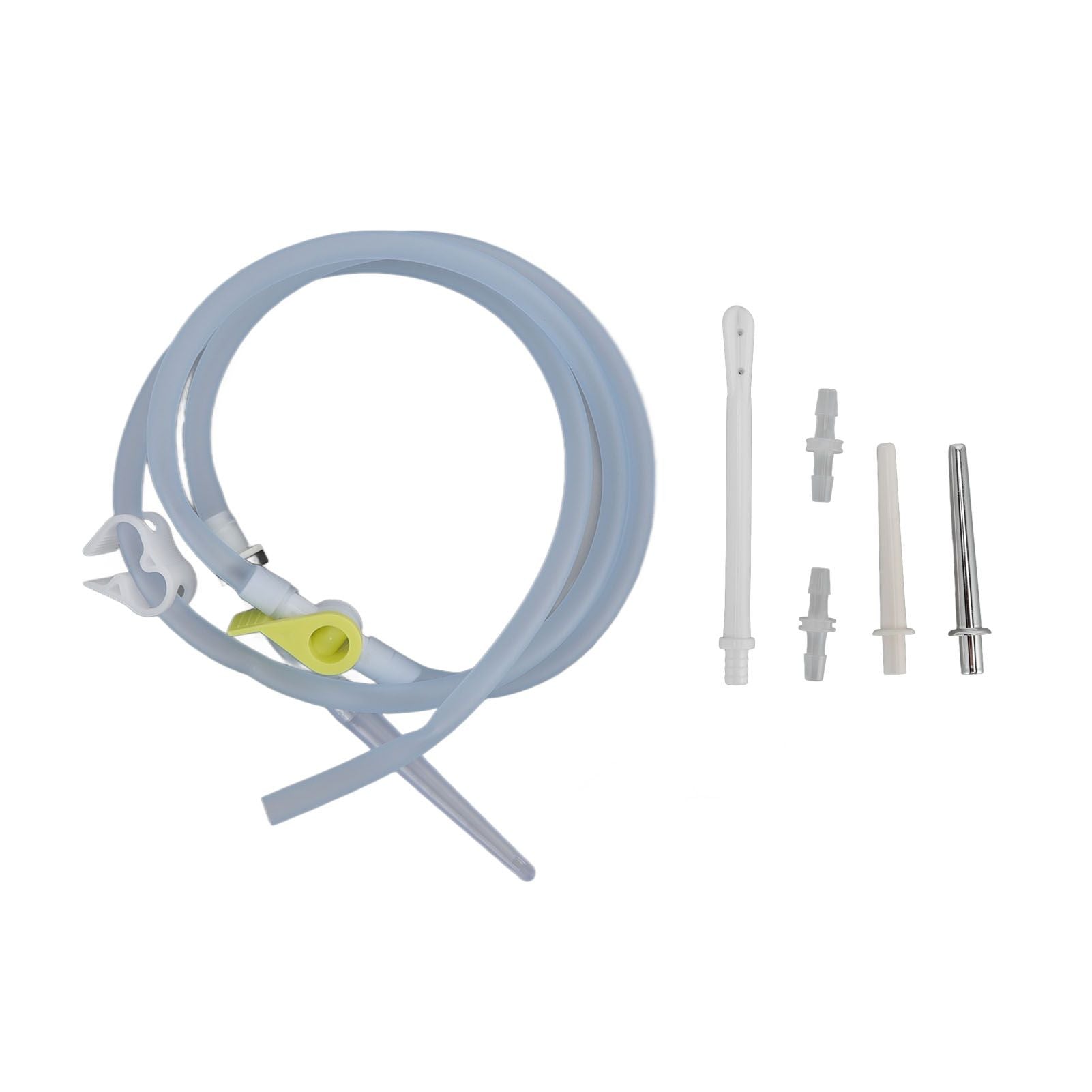 Silicone Enema Pipe Soft Glossy Odorless Deep Cleaning 1.5m Enema Hose for Enema Bucket