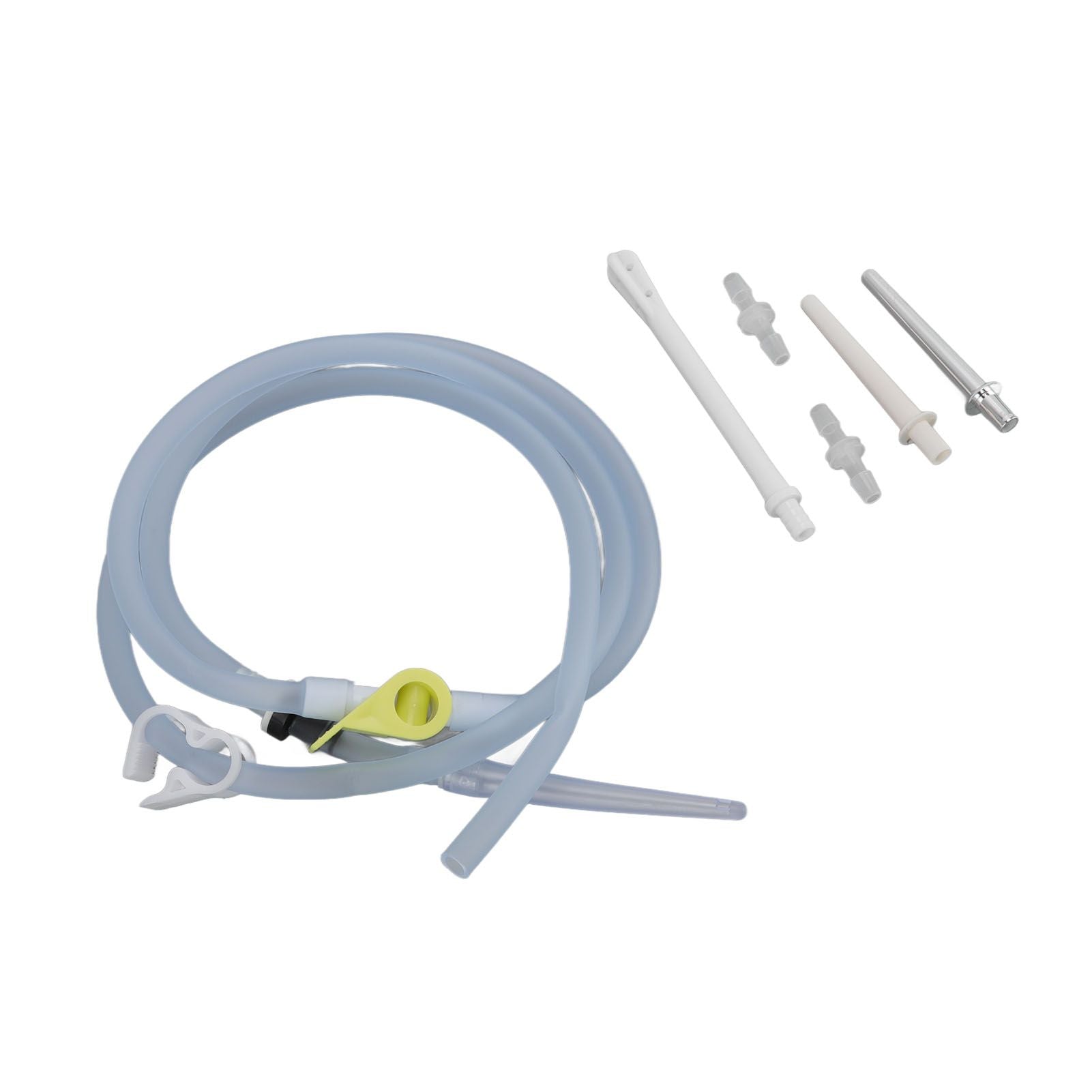 Silicone Enema Pipe Soft Glossy Odorless Deep Cleaning 1.5m Enema Hose for Enema Bucket