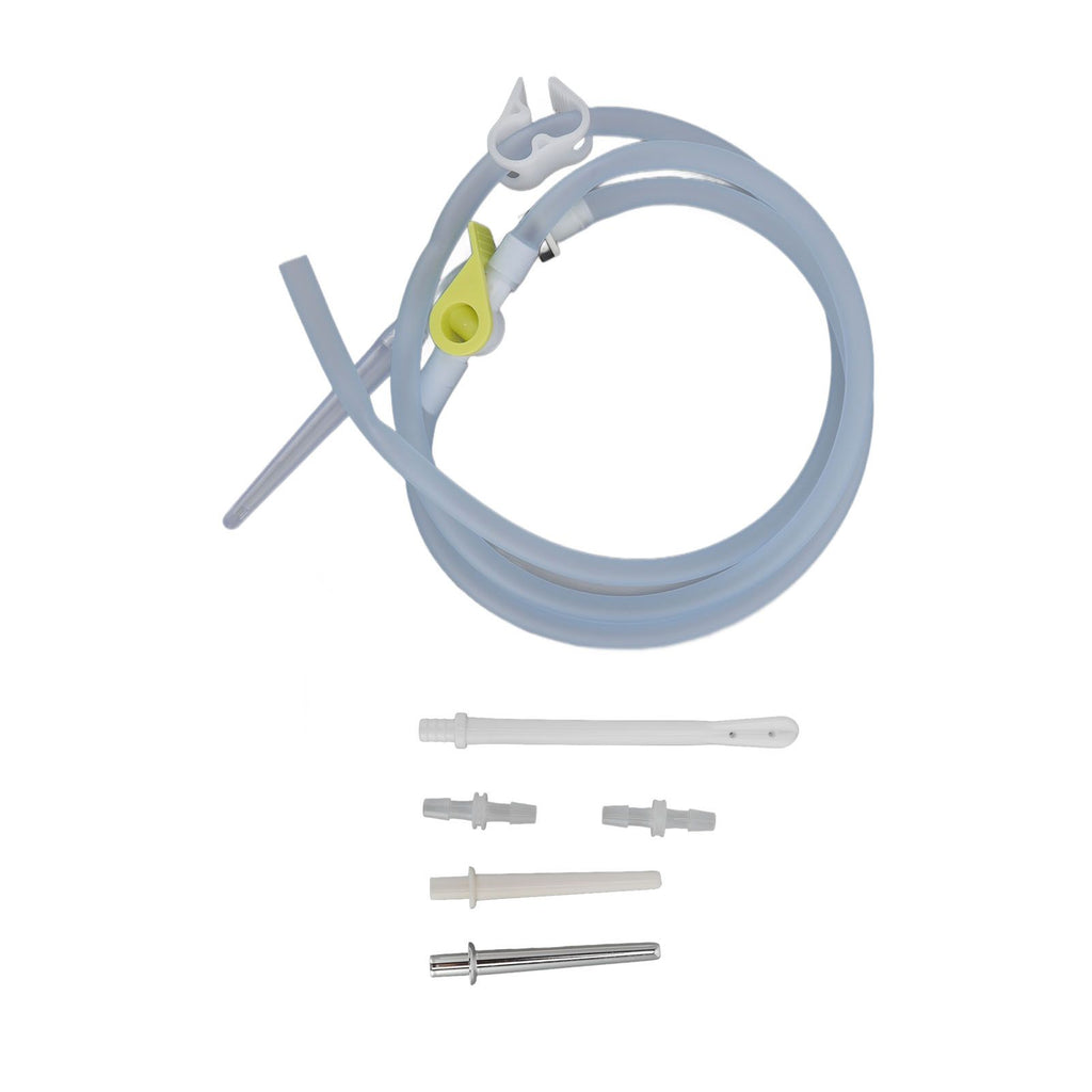 Silicone Enema Pipe Soft Glossy Odorless Deep Cleaning 1.5m Enema Hose for Enema Bucket