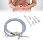 Silicone Enema Pipe Soft Glossy Odorless Deep Cleaning 1.5m Enema Hose for Enema Bucket