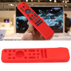 TV Remote Case Silicone Soft Shockproof Washable Protective Cover for RMF TX800 TX900 Red