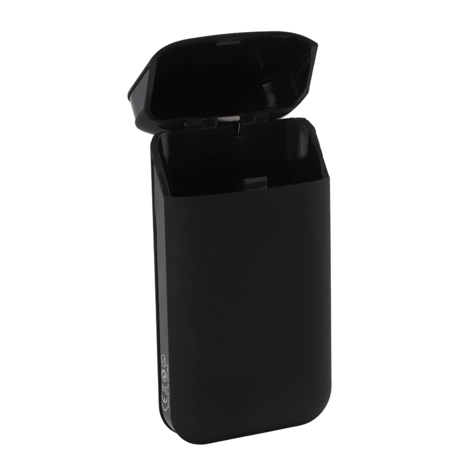 Cigarette Case Height Adjustable Thick Thin Cigarettes Dual Use Lighter Split Cigarette Case Holder Black