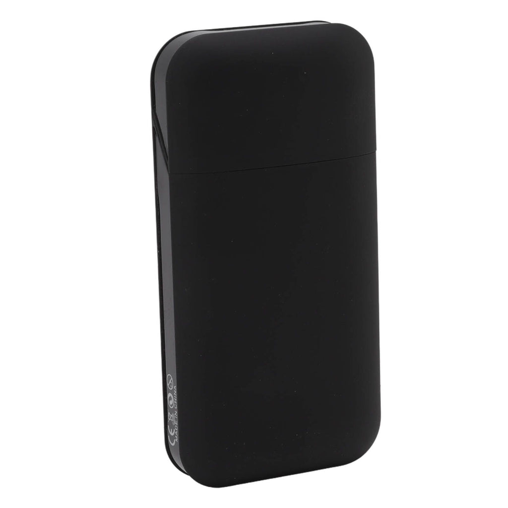 Cigarette Case Height Adjustable Thick Thin Cigarettes Dual Use Lighter Split Cigarette Case Holder Black