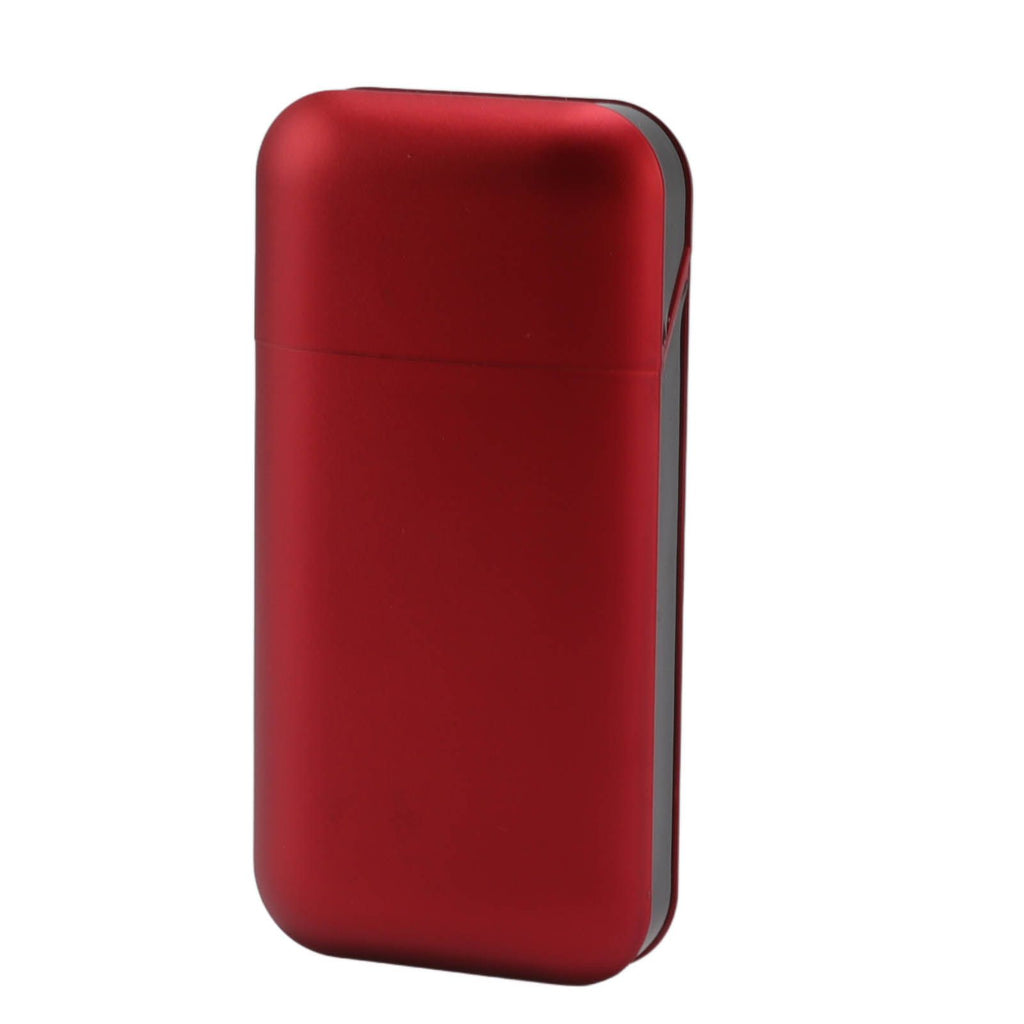 Cigarette Case Height Adjustable Thick Thin Cigarettes Dual Use Lighter Split Cigarette Case Holder Red