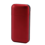 Cigarette Case Height Adjustable Thick Thin Cigarettes Dual Use Lighter Split Cigarette Case Holder Red