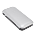 Cigarette Case Height Adjustable Thick Thin Cigarettes Dual Use Lighter Split Cigarette Case Holder Silver