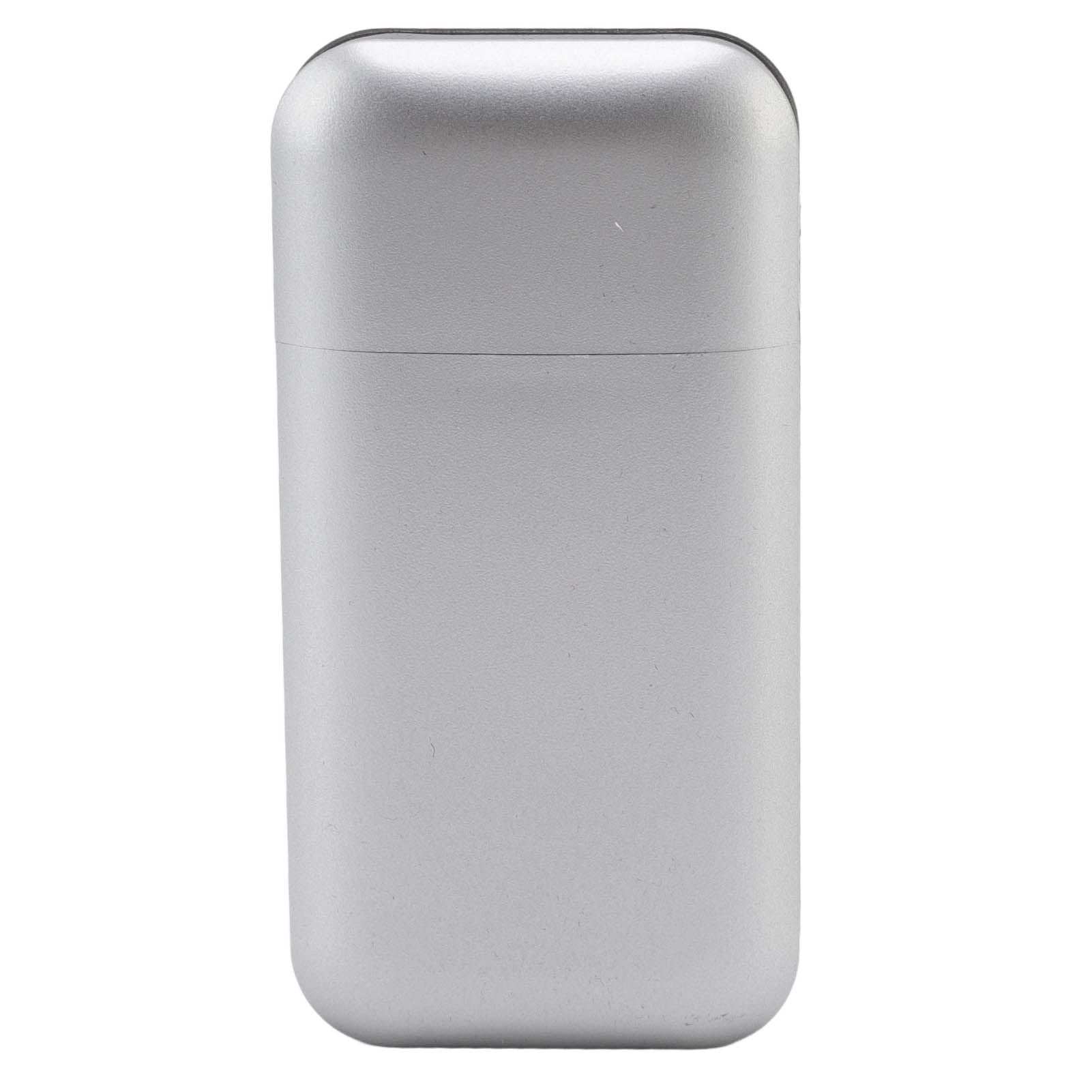 Cigarette Case Height Adjustable Thick Thin Cigarettes Dual Use Lighter Split Cigarette Case Holder Silver