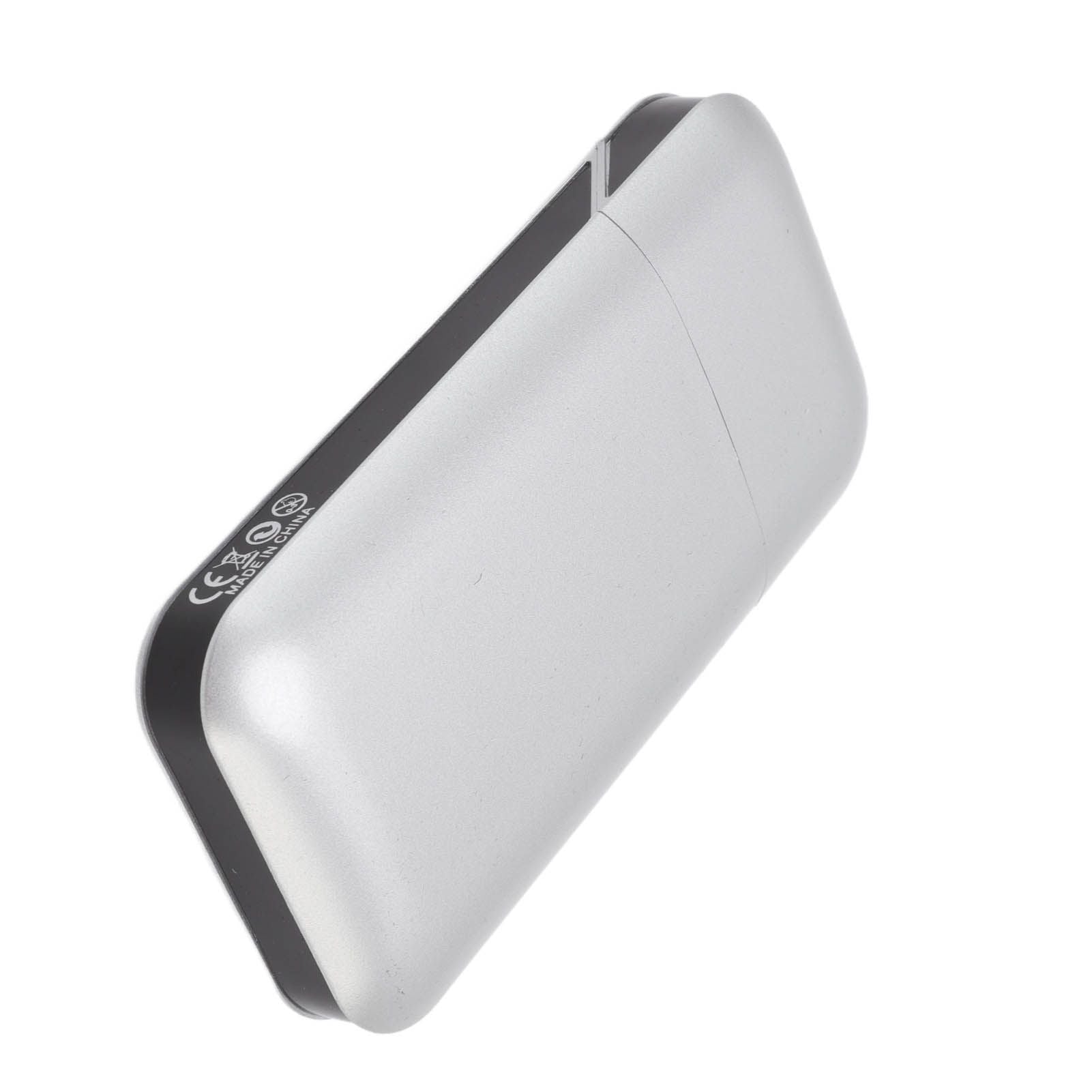 Cigarette Case Height Adjustable Thick Thin Cigarettes Dual Use Lighter Split Cigarette Case Holder Silver