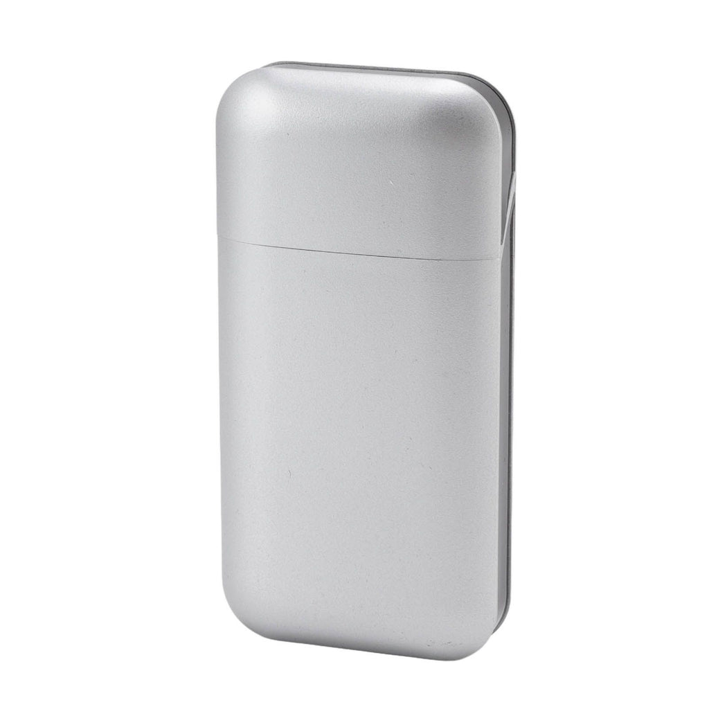 Cigarette Case Height Adjustable Thick Thin Cigarettes Dual Use Lighter Split Cigarette Case Holder Silver